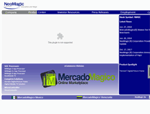 Tablet Screenshot of neomagic.com